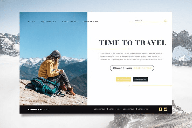 travel website content writing